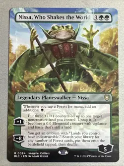 MTG / Nissa, Who Shakes the World / BLC / #0084 / Regular (Borderless) Rare / NM - Image 1