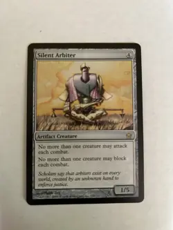 MTG Magic: The Gathering Silent Arbiter Fifth Dawn card. Near mint. - Image 1