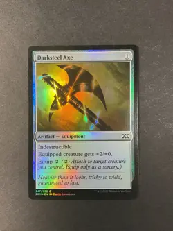 Darksteel Axe - Foil - Double Masters - Magic the Gathering - MTG - Image 1