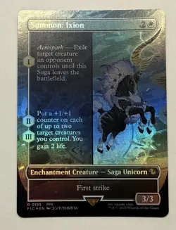 Summon: Ixion #195 - Borderless Foil - MTG Final Fantasy NM - Image 1