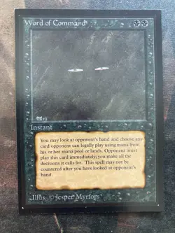 *** CE Word of Command *** NM+ DUTY FREE - Collector's Edition MtG Magic - Image 1