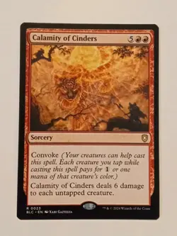 Calamity of Cinders 0023 Non Foil Rare Bloomburrow Commander MTG NM - Image 1