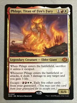 MTG / Phlage, Titan of Fire's Fury / MH3 / #0197 / Regular / Mythic / NM - Image 1