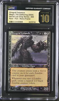 DIREGRAF COLOSSUS Secret Lair Foil Rare CGC Pristine 10 MTG [Nostalgium] - Image 1