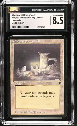 MOUNTAIN STRONGHOLD Legends U CGC 8.5 MTG [Nostalgium] - Image 1