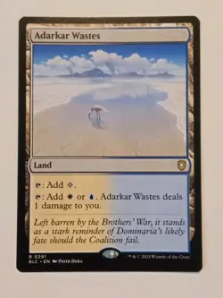 Adarkar Wastes MTG BLC 0291 Rare NM - Image 1
