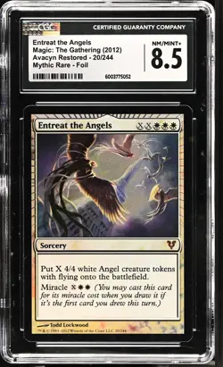 ENTREAT THE ANGELS Avacyn Restored Foil Mythic CGC 8.5 MTG [Nostalgium] - Image 1