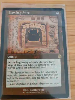 MTG Howling Mine (Schematic Retro Frame) The Brothers' War M/NM Free UK P&P - Image 1