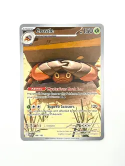 Crustle - 186/182 Pokemon TCG SV10: Destined Rivals Illustration Rare NM - Image 1