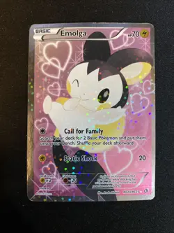 Pokemon Emolga Full Art RC23/RC25 Legendary Treasures: Radiant Collection Holo - Image 1