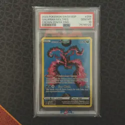 PSA 10 Galarian Moltres #SWSH284 Black Star Promo Crown Zenith Tins Pokemon Card - Image 1