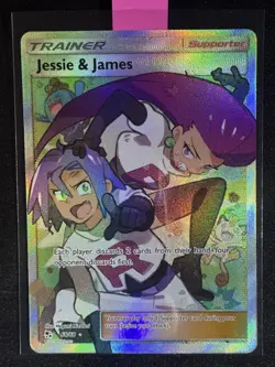 Pokemon TCG Jessie And James Full Art Trainer Card 68/68 Hidden Fates MINT! - Image 1