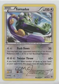 Tornadus Reverse Foil Pokemon XY Furious Fists #86 - Image 1