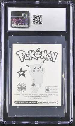 1998 Pokemon Merlin Series 1 Gary CGC 9.0 MINT #S31 Poster - Holographic - Image 2