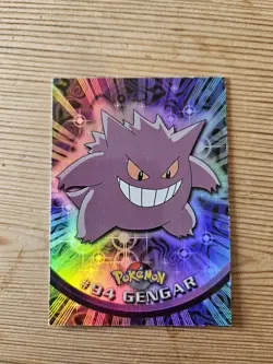 2000 Topps Pokemon TV #94 Gengar Rainbow Foil Animation Series 2 - Image 1