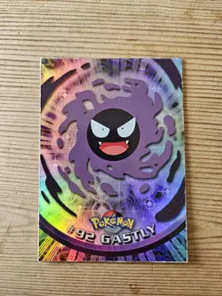 Gastly 92 Rainbow Foil TV Animation Edition Blue Logo 2000 Topps Pokemon - Image 1