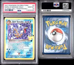 PSA 10 Dark Gyarados 8/82 Celebrations Classic Collection Holo Rocket Pokemon - Image 3