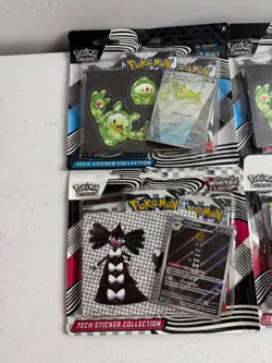 Pokemon Black Bolt and White Flare Tech Sticker Collection Lot of 4 - Image 2