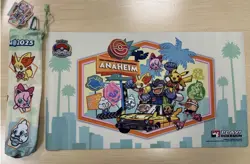 Pokemon World Championships 2025 Anaheim Set Of 3 Playmat & Playmat Bag In Hand - Image 3
