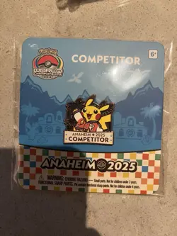 2025 Pokemon World Championships Competitor Pin Anaheim California Worlds - Image 1