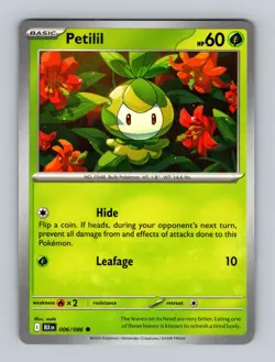 Pokemon TCG - Petilil - 006/086 - SV: Black Bolt - Image 1