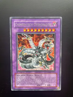 Yugioh Chimeratech Overdragon DP04-EN013 Rare 1st Edition LP/MP - Image 1