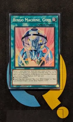 RA02-EN062 Bingo Machine, Go!!! Super Rare 1st Edition YuGiOh - Image 1