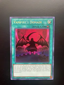 Yugioh Vampire’s Domain DASA-EN009 Secret Rare 1st Edition NM/LP - Image 1
