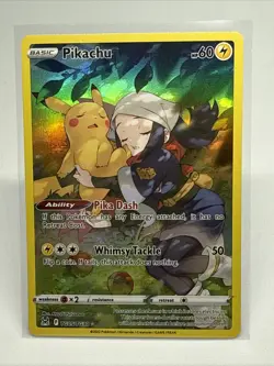 Full Art Holo Pikachu #TG05 Lost Origin Pokemon Card 241 - Image 1