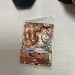 One Piece TCG P-092 Koby Pre Release Winner Card Promo English Card - Image 1