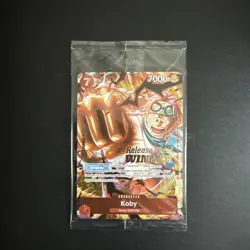 One Piece TCG P-092 Koby Pre Release Winner Card Promo English Card - Image 1