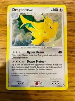 NM! Dragonite (2/146) Diamond & Pearl Legends Awakened Holo Pokemon Card! - Image 1