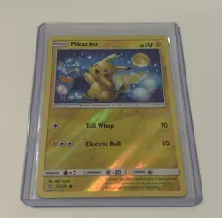 Pikachu Sun & Moon Unified Minds 56/236 REVERSE HOLO card 2019 Pokemon TCG - Image 1