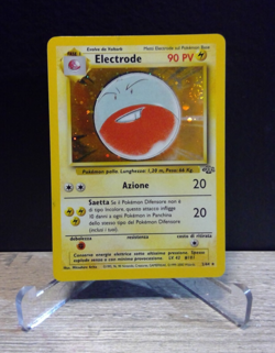 Electrode SWIRL Pokemon Card TCG 2/64 Unlimited Holo Rare 1999 Jungle Set - NM - Image 1