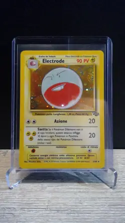 Electrode SWIRL Pokemon Card TCG 2/64 Unlimited Holo Rare 1999 Jungle Set - NM - Image 3