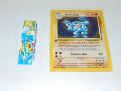 Pokemon Cards Machamp Stage 2 Holo 8/102 Trading Card Game TCG Vintage 1999 - Image 1