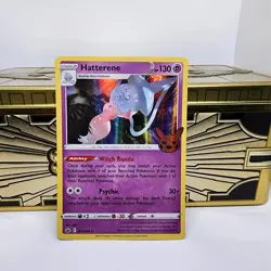 HATTERENE Holo 073/198 RARE Trick Or Trade STAMPED Halloween Pokemon Card TCG - Image 1