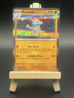 Marowak 105/165 Holo Rare Scarlet and Violet 151 Pokemon TCG MP Card - Image 1