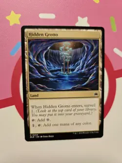 Hidden Grotto BLB 0254 MTG Bloomburrow Eng Regular Card NM - Image 1