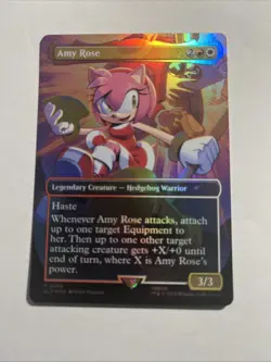 Amy Rose (Rainbow Foil) - Secret Lair Drop Series MTG Plus Bonus Card!!! - Image 1