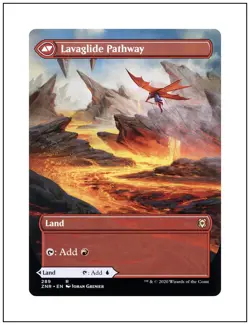 1x Riverglide Pathway, Borderless Art, Magic MTG NM - Image 2