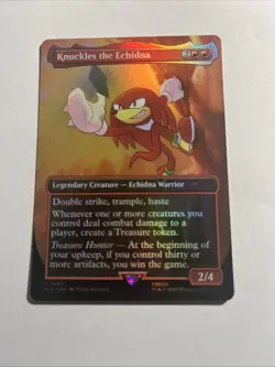 Knuckles the Echidna (Rainbow Foil) Secret Lair Drop Series MTG Plus Bonus Rare! - Image 1