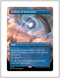 1x Archway of Innovation, Borderless Art, Magic MTG NM - Image 1