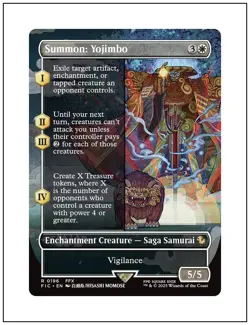 1x Summon: Yojimbo, Borderless Art, Final Fantasy, Magic MTG NM - Image 1