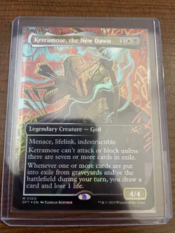 MTG, AETHERDRIFT: KETRAMOSE, THE NEW DAWN #350, BORDERLESS REGULAR, DFT MYTHIC - Image 2