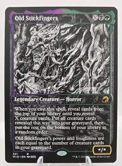 Old Stickfingers (Showcase) MTG Innistrad: Midnight Hunt Regular - Image 1