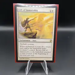 Gift of Immortality MTG Theros Rare White Enchantment lightly Played - Image 1