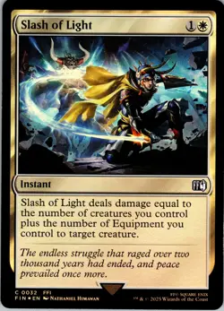 Slash of Light - Foil - C - - Extended Art - FINAL FANTASY - #32 - NM - MTG - Image 1