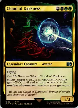 Cloud of Darkness - Foil - U - - Extended Art - FINAL FANTASY - #217 - NM - MTG - Image 1