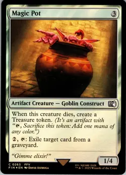 Magic Pot - Foil - C - - Extended Art - FINAL FANTASY - #263 - NM - MTG - Image 1